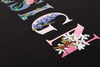 3D Floral Heat Transfer Labels Multi-Colour Raised Letters with Embroidery For Fashion Brands