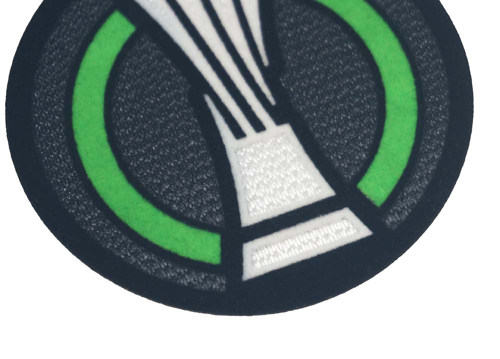 3D Black and Green Flock And Tatami Fabric Patches Sports Patches Iron On Sew On Badges for Garments Sportswear Uniforms