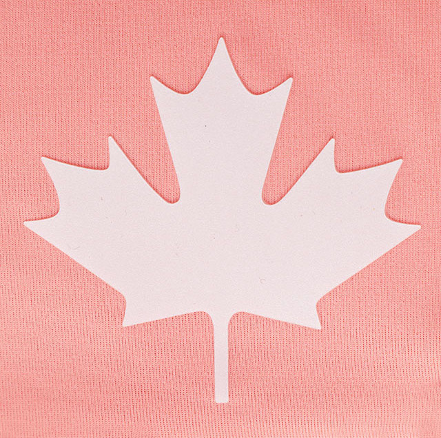 3D Maple Leaf Silicone Patches Iron-on Logo Badges for Sportswear Teamwear Uniform