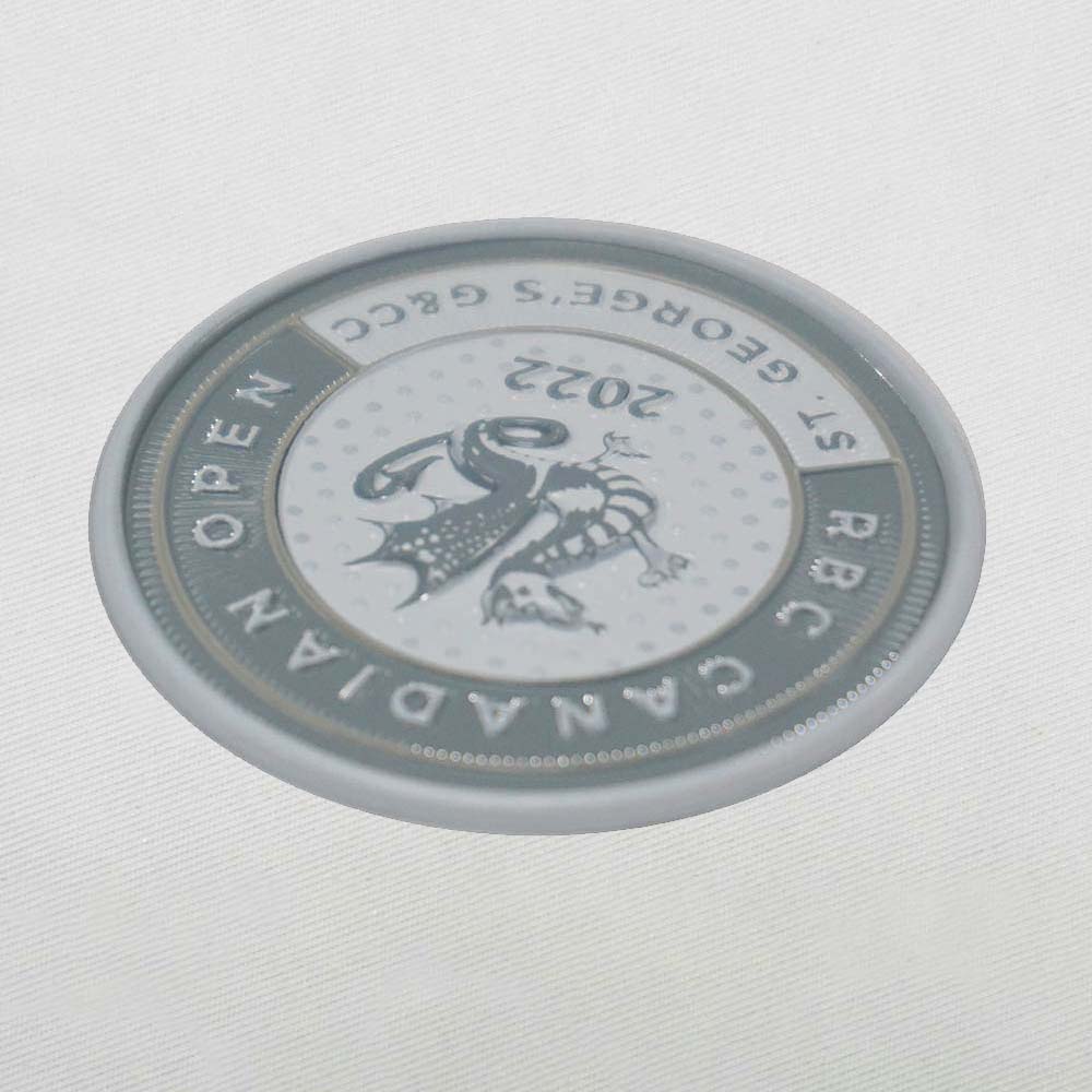 3D Silver Badges TPU Patches Embossed High Frequency for Sportswear Garments Uniforms