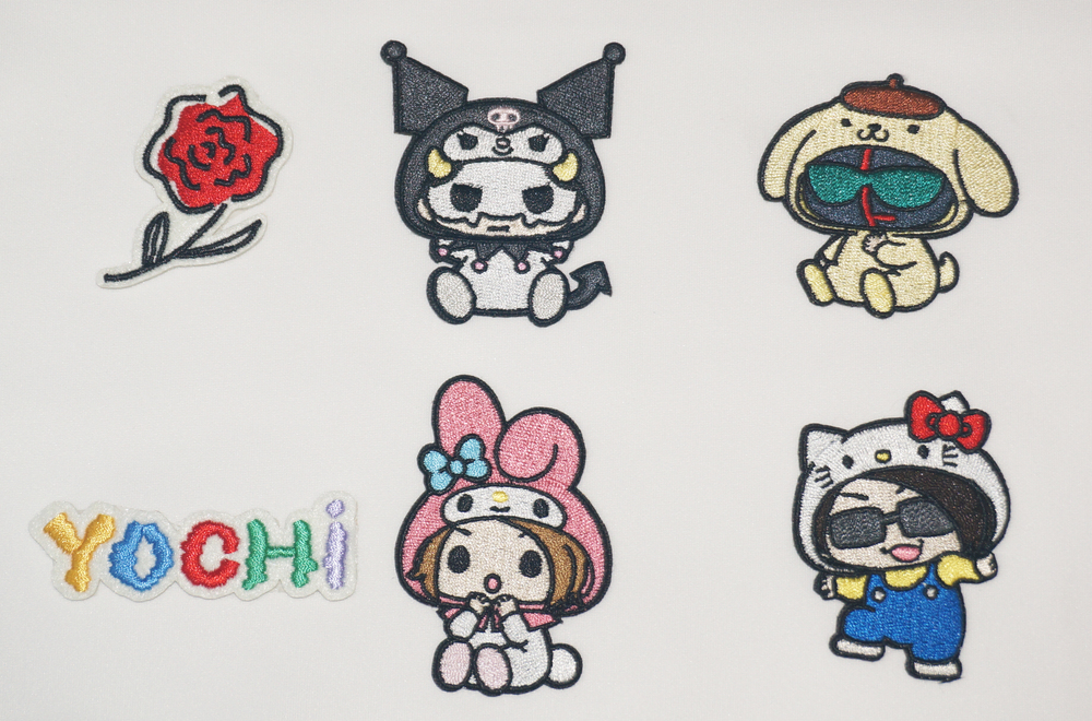 Multi-colour Cartoon Girl Embroidery Patches for Caps Hats Bags Garments Decoration