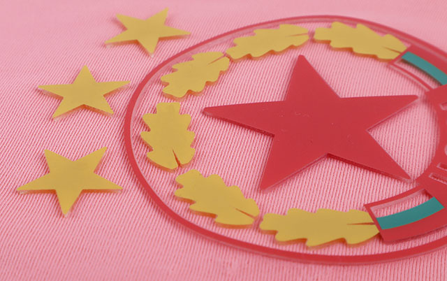 3D Round Club Rubber Silicone Badges Logo Patches Sports Hot Stamp Patches with Stars for Teamwear Uniform Sportswear