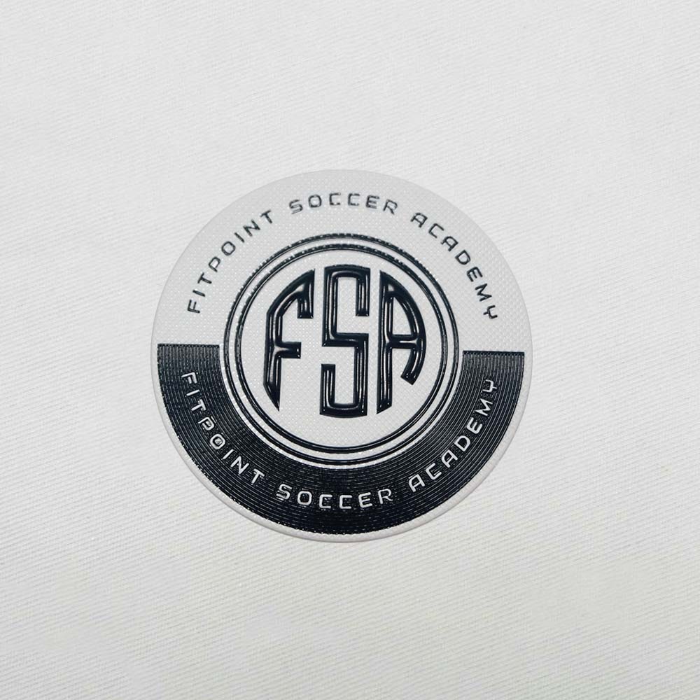 3D Football Soccer Sports Badges Round Badges TPU Patches for Sportswear Garments Uniforms
