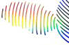 Cartoon Rabbit Rainbow Metallic Heat Transfer For Fashion Brands