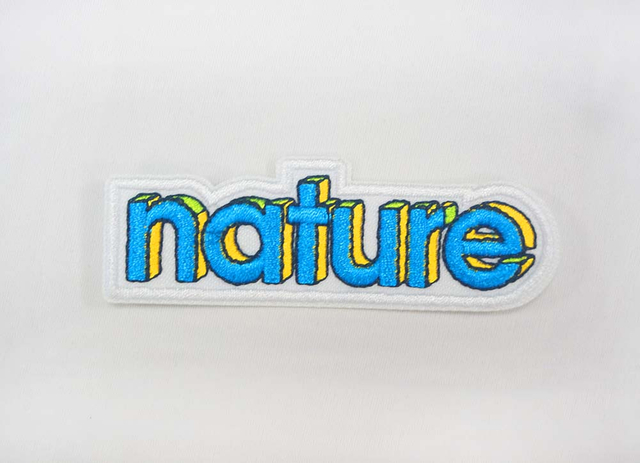 Small Logo Nature Letter Alphabet Embroidery Patches for Caps Hats Bags Garments Decoration