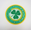 3D Green Small Flock and Tatami Fabric Badges Iron On Sports Patches for Garments Sportswear Teamwear