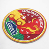 Colourful Holiday Christmas Embroidery Patches with Santa Claus and Elk for Caps Hats Bags Garments Decoration