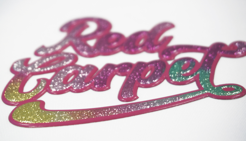 3D Shiny Patches Sparkling Iron-on Glitter Patches Glitter TPU Patches for Garments