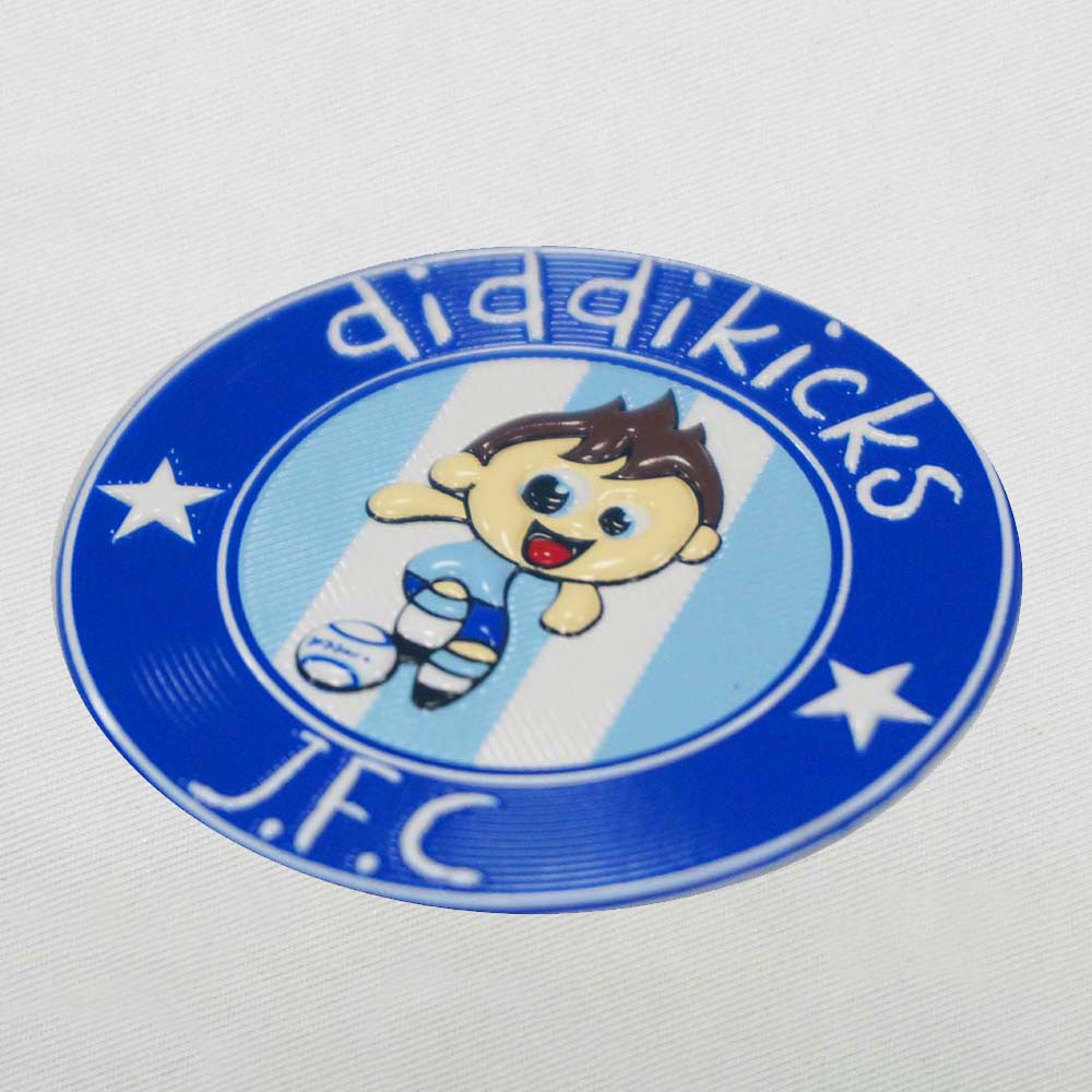 3D Kids Sports Badges Fun Badges Embossed TPU Patches High Frequency for Sportswear Garments Uniforms