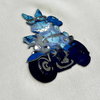 Blue Animal Rubber Silicone Iron-on Patches Club Badges for Children's Teamwear Uniform Caps
