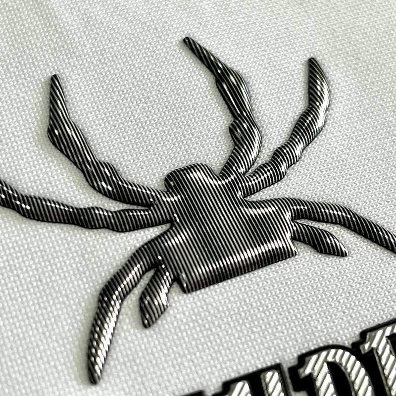 Textured Spider Motif Fashion TPU Badge
