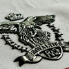Metallic Eagle-themed Iron-on Badge