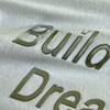 Striped-pattern Gold Letters Embossed Badge