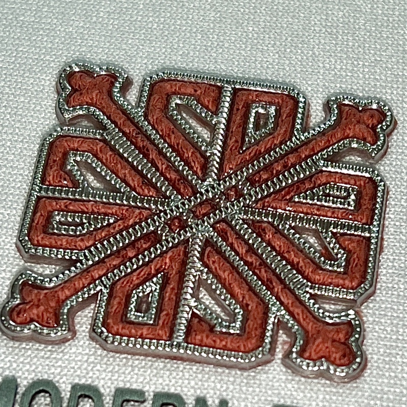 Ornate Snowflake-patterned Iron-on Badge