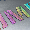 Colorful Reflective Letters Embossed Iron-on Badge