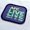 Square Flock And Tatami Fabric Badge for Sportswear Decoration