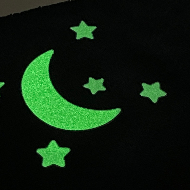 Starry Sky Pattern Glow In-the-dark Heat Transfers for Children's Clothing Design