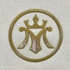 Customization Metallic Golden Textured Iron-on TPU Patches 