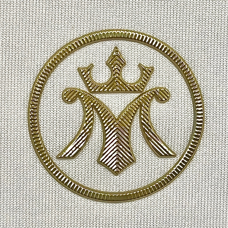 Customization Metallic Golden Textured Iron-on TPU Patches 