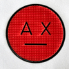Custom Red Expression Letter Brush Silicone Heat Transfers for Ball Clothing Accessories