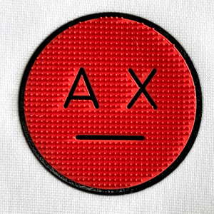 Custom Red Expression Letter Brush Silicone Heat Transfers for Ball Clothing Accessories