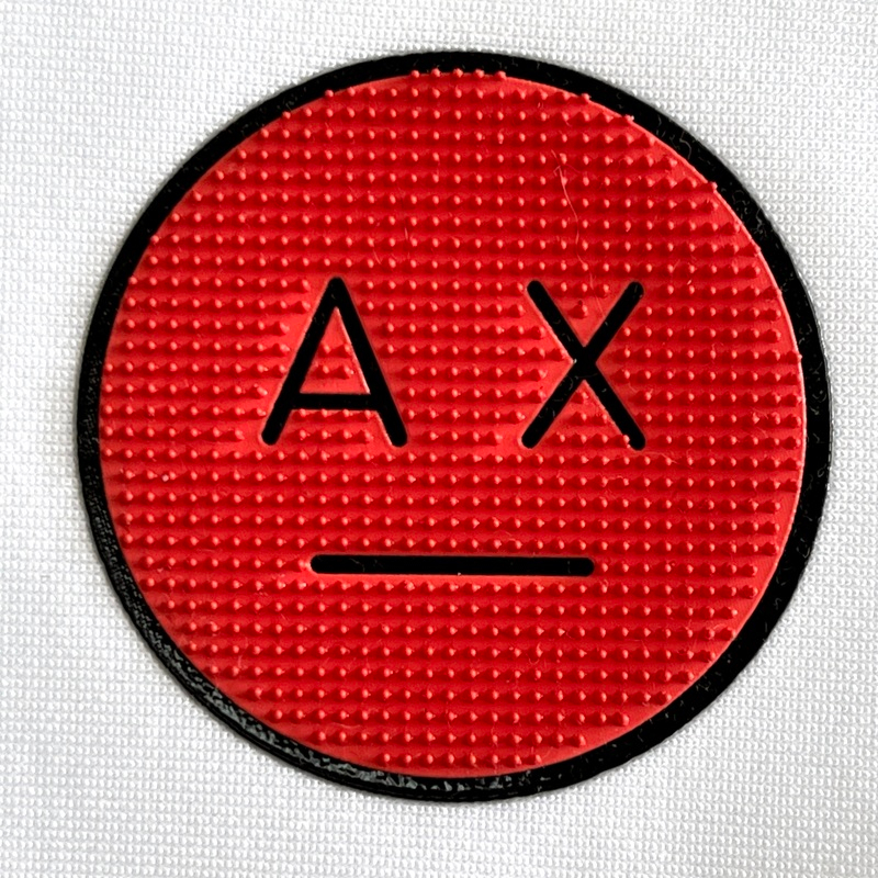 Custom Red Expression Letter Brush Silicone Heat Transfers for Ball Clothing Accessories