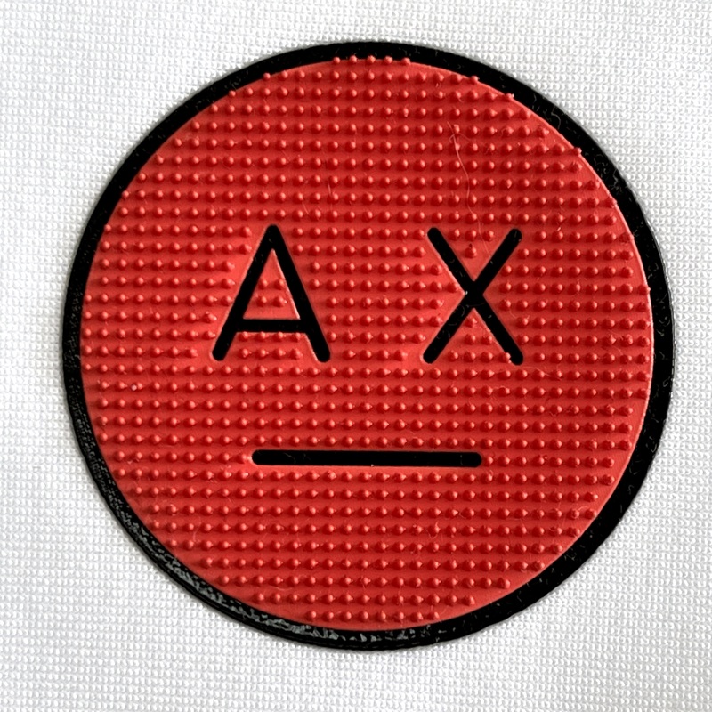 Custom Red Expression Letter Brush Silicone Heat Transfers for Ball Clothing Accessories