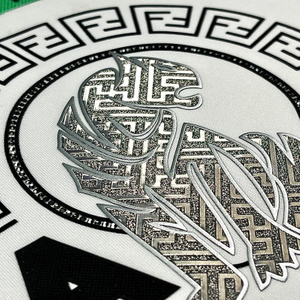 3D Custom High-density Rhinestone Glitter Tiger Heat Transfer for Fashionwear Garment