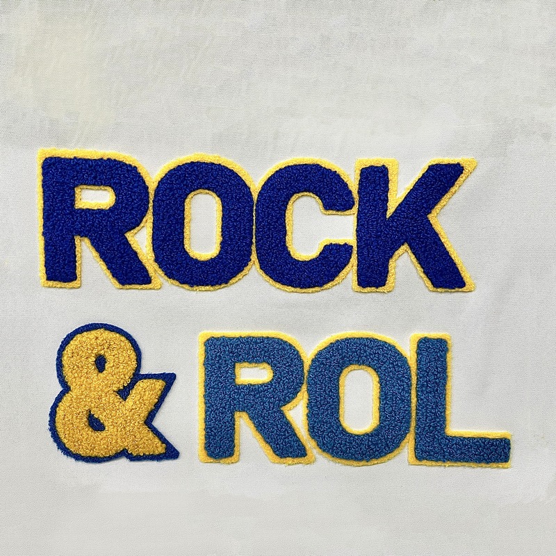 Two-layers Towel Embroidery Chenille Embroidery Patch Heat Transfer