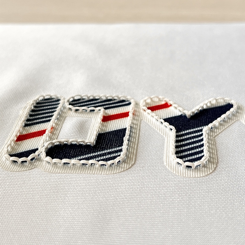 Multi-colour Letter Embroidery Patch Heat Transfer Logo
