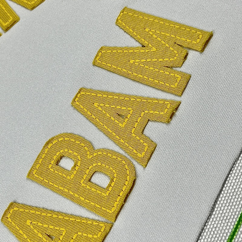 Yellow Fabric Patch Embroidery Patch Heat Transfer