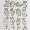 3D In-stock Customizable Cartoon Bunny Caviar Stickers for DIY Handicrafts