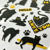 3D In-stock Customizable Adorable Cat Caviar Stickers for DIY Handicrafts