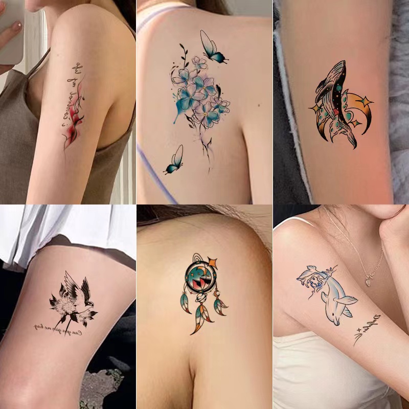 Custom High-quality Multicolor Water Transfer Temporary Tattoos Sticker 