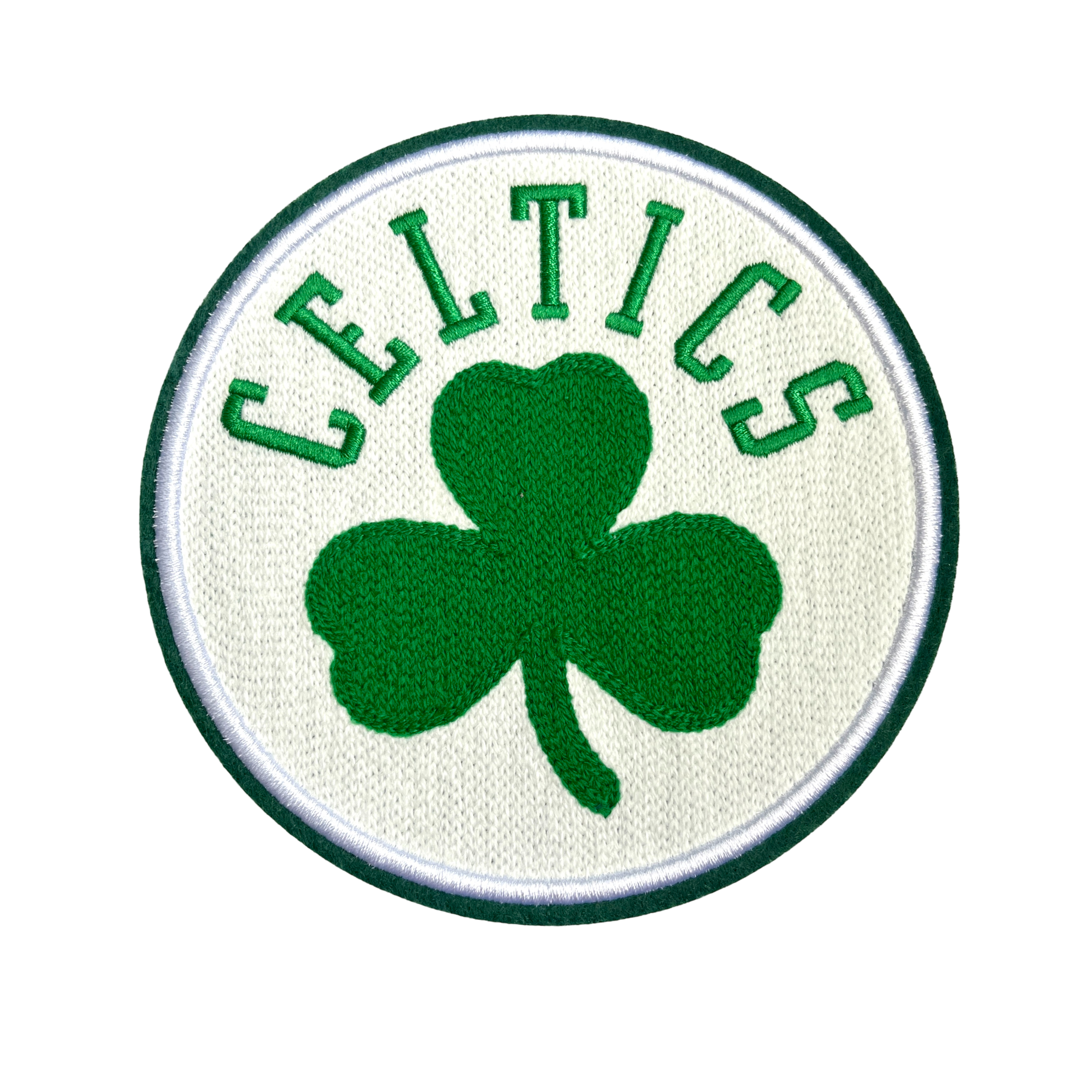 Boston Celtics NBA Team Clover Pattern Embroidered Patch