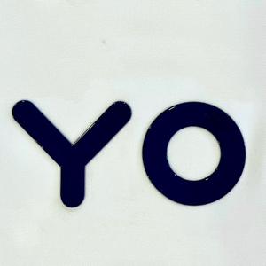 3D Dark Blue Logo Silicone Patches with Letters Iron-on Logo Badges for Sportswear Teamwear Uniform Bags