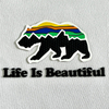 3D Multi-color Bear And Letters Rubber Silicone Iron-on Patches Sports Badges for Sportswear Teamwear Uniform Bags Caps