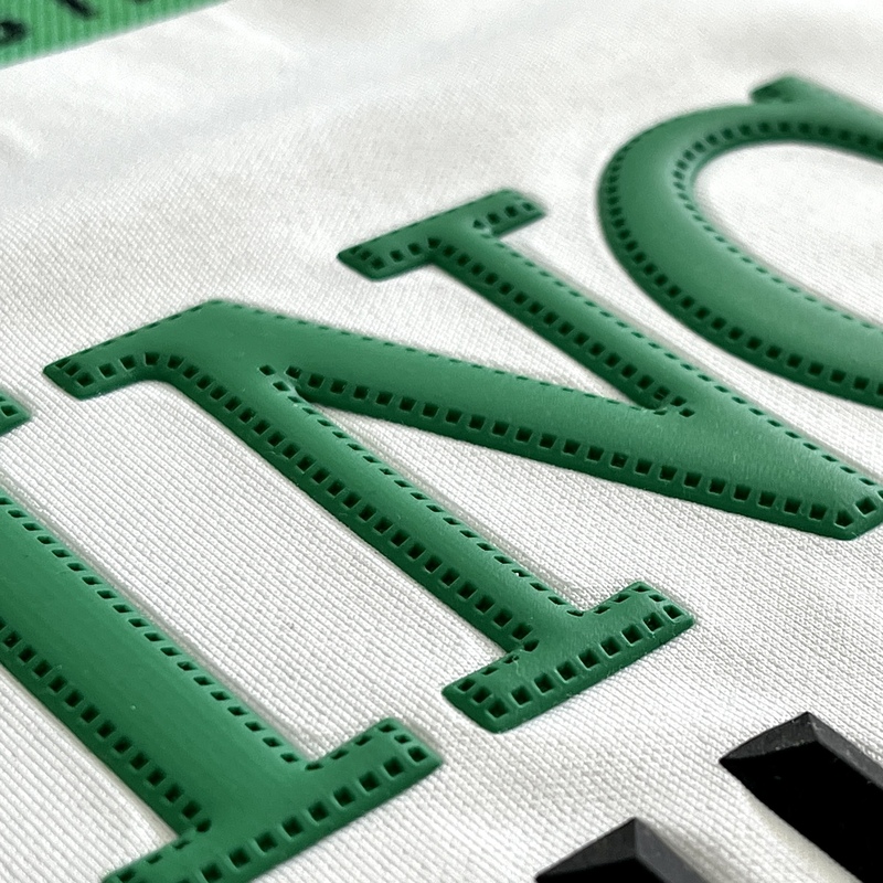 3D Raised Letters Moulding Silicone Patches Heat Transfer for Garments Sweatshirt Hoodie 