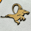3D Animal Rubber Silicone Iron-on Patches Heat Transfer for Sportswear Uniform
