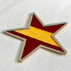 3D Star-designed Red-Gold Sew On Iron Patches for Apparel
