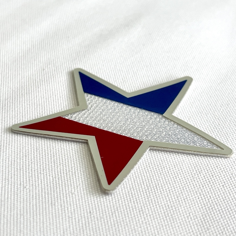 3D Star-shaped Multicolor Sew On Iron Patches for Garments