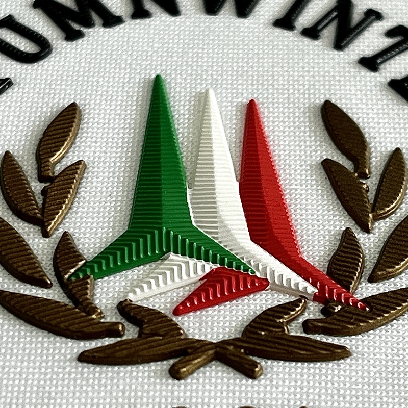 Vintage-inspired Embossed Iron-on TPU Patch