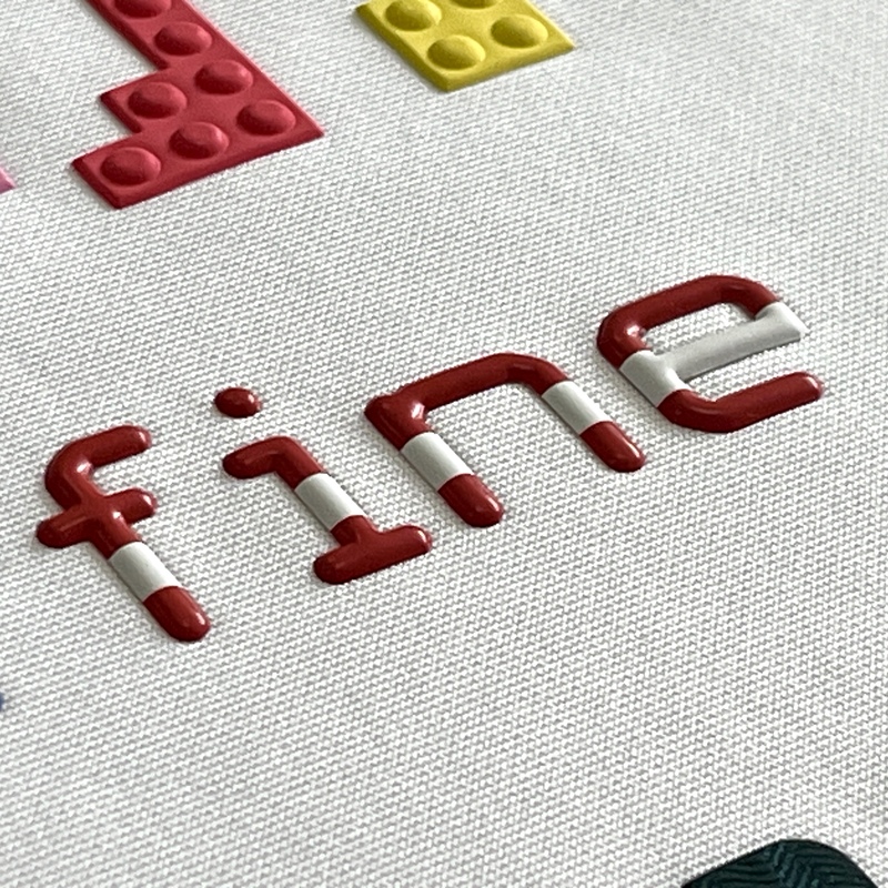 Stars And Stripes Elements Embossed Badge