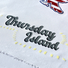 3D Muiter-color Lettering with Yellow Accents Silicone Sew On Iron Patches for Garments