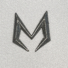3D Silver Solid-color Raised Silicone Patch for Brand Logo