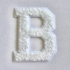 White Letter Design Embroidery Patch for Hat Logo