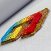 Rainbow Gradient Letters Embroidery Patch for Trendy Clothing