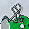 Green Pattern Design Embroidery Patch for Baseball Cap Logo