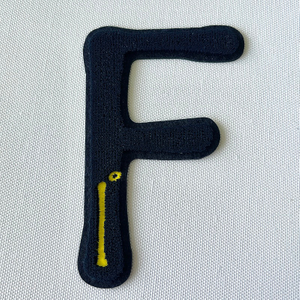 Letter Design Embroidery Patch for T-shirt Combination