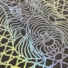 Circular Animal Pattern Rainbow Reflective Heat Transfers for Trendy Clothing